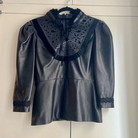 Gucci Cruise 2017 runway black leather dress set . Extremely rare !!!